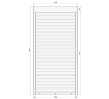 Защитные алюминиевые ролеты Comfort Line 1200-2400 мм P55