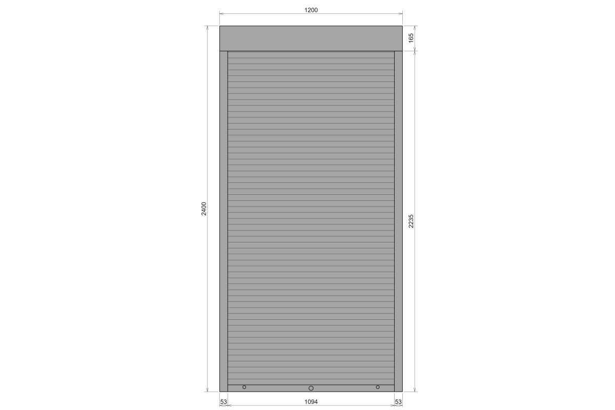 Защитные алюминиевые ролеты Comfort Line 1200-2400 мм P55