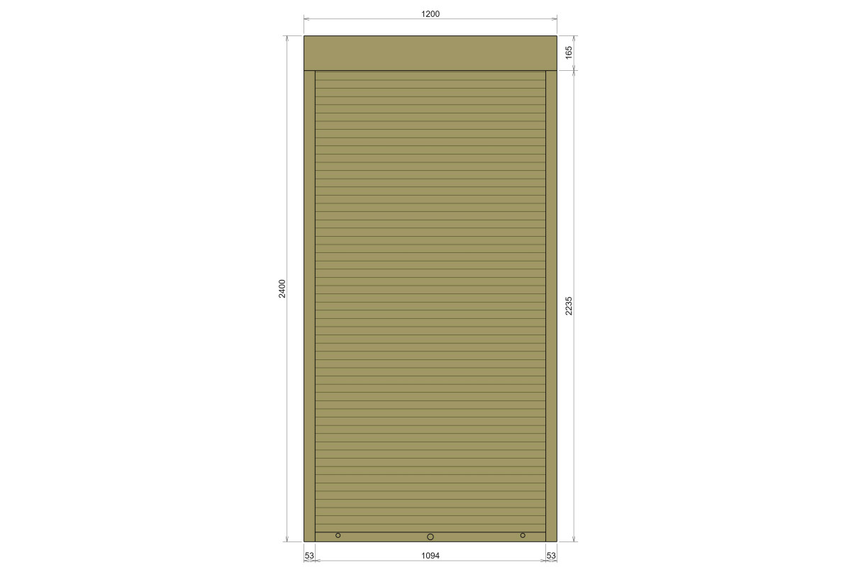 Защитные алюминиевые ролеты Comfort Line 1200-2400 мм P55