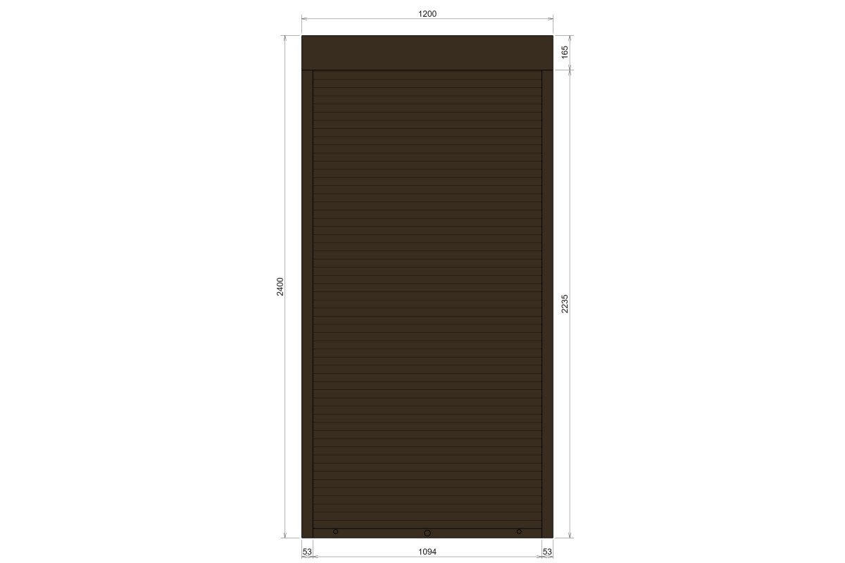 Защитные алюминиевые ролеты Comfort Line 1200-2400 мм P55