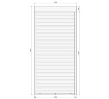 Защитные алюминиевые ролеты Comfort Line 1200-2500 мм P55