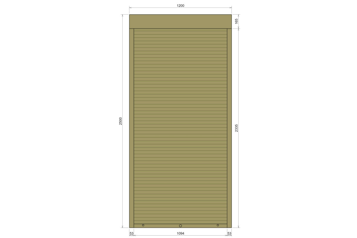 Захисні алюмінієві ролети Comfort Line 1200-2500 мм P55