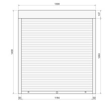 Защитные алюминиевые ролеты Comfort Line 1300-1400 мм P55