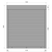 Защитные алюминиевые ролеты Comfort Line 1300-1400 мм P55