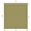 Защитные алюминиевые ролеты Comfort Line 1300-1400 мм P55