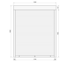 Защитные алюминиевые ролеты Comfort Line 1300-1600 мм P55
