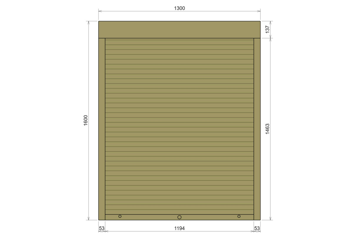 Защитные алюминиевые ролеты Comfort Line 1300-1600 мм P55