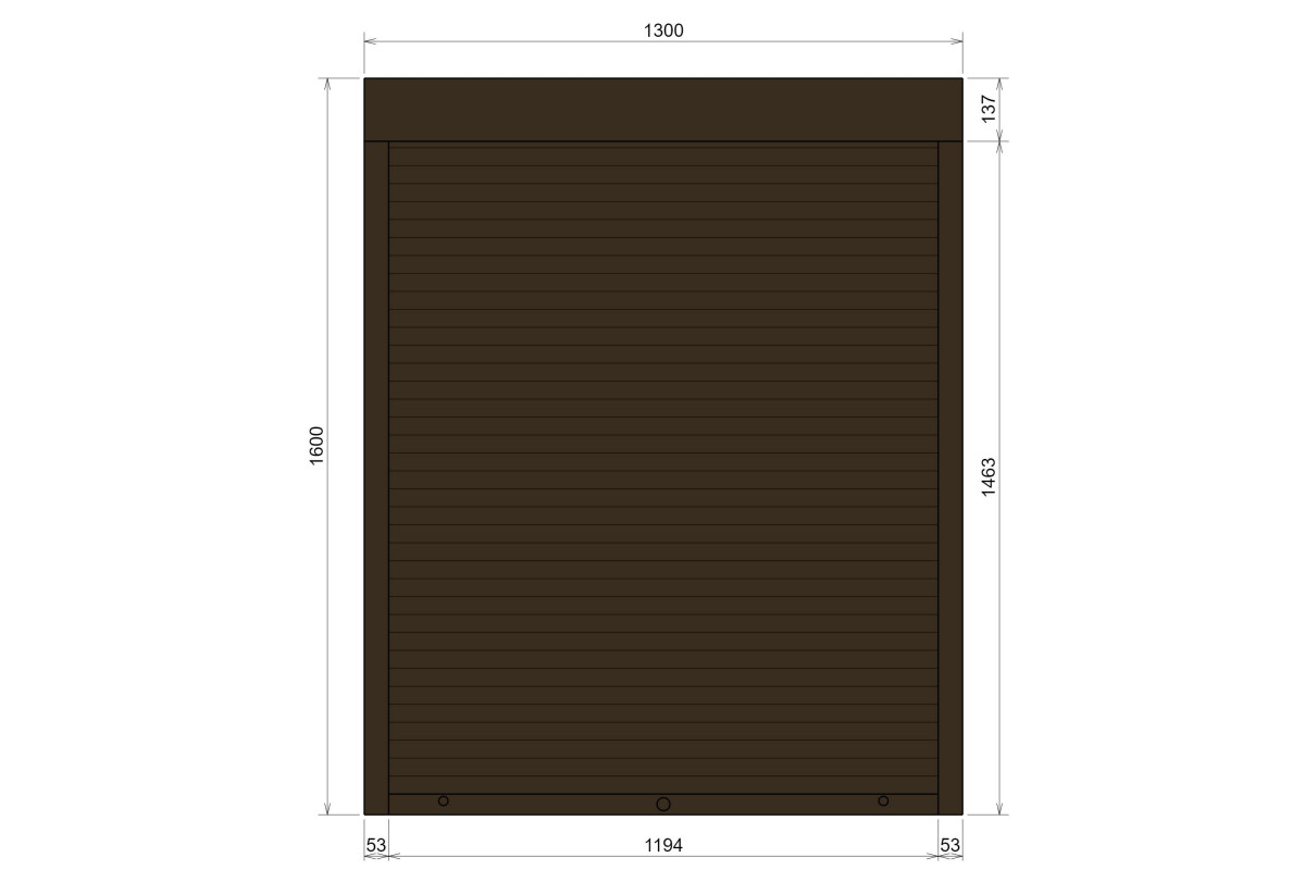 Защитные алюминиевые ролеты Comfort Line 1300-1600 мм P55
