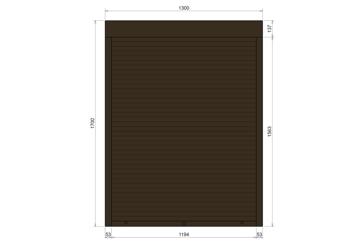 Защитные алюминиевые ролеты Comfort Line 1300-1700 мм P55