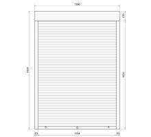 Защитные алюминиевые ролеты Comfort Line 1300-1800 мм P55