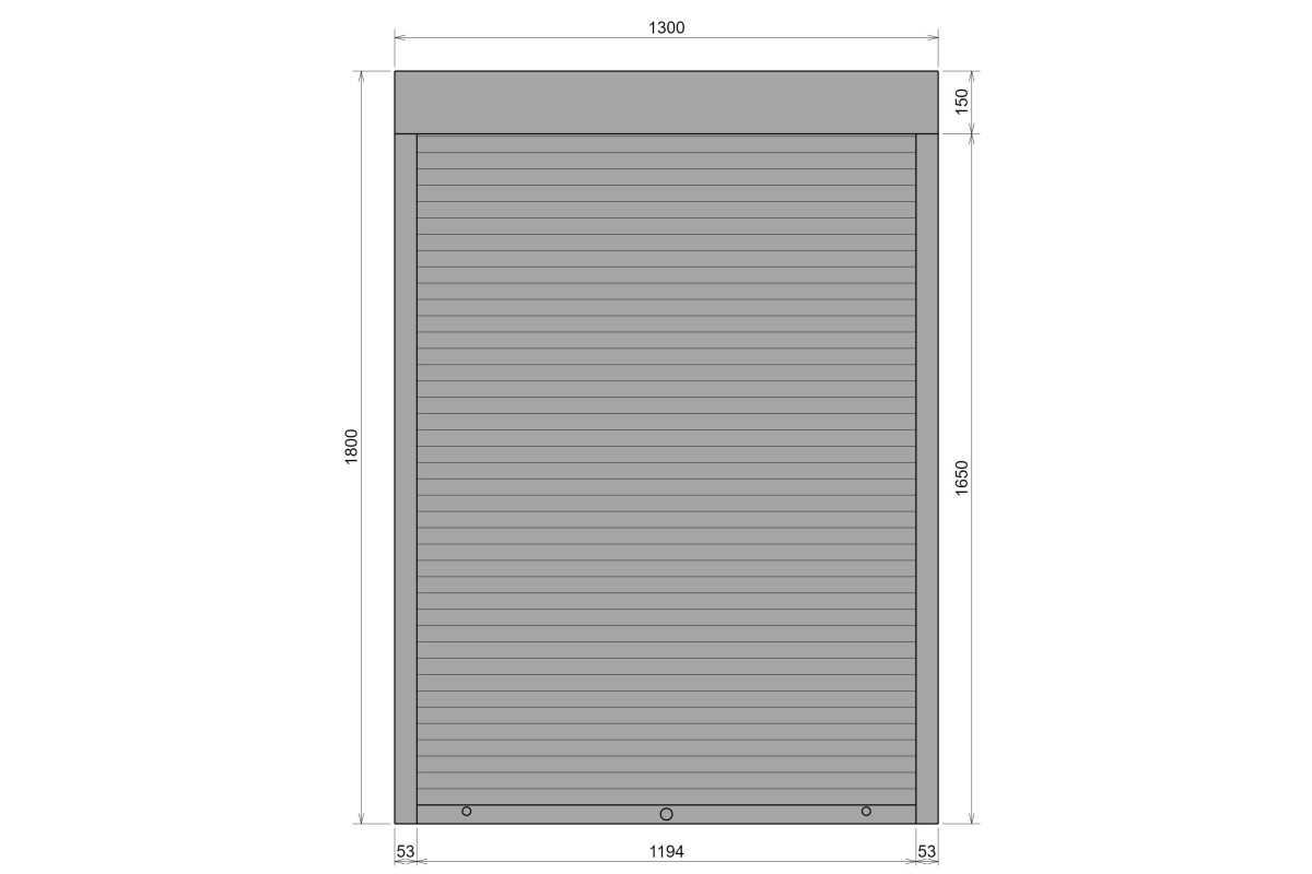 Защитные алюминиевые ролеты Comfort Line 1300-1800 мм P55