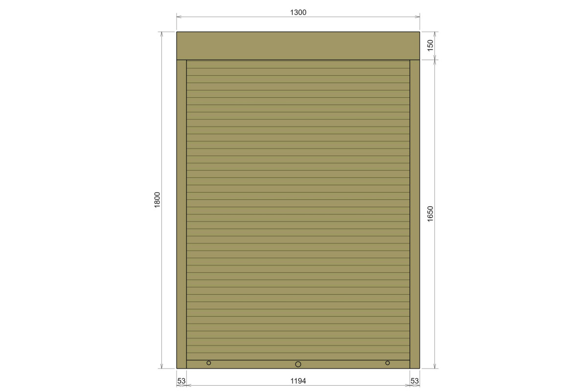 Защитные алюминиевые ролеты Comfort Line 1300-1800 мм P55