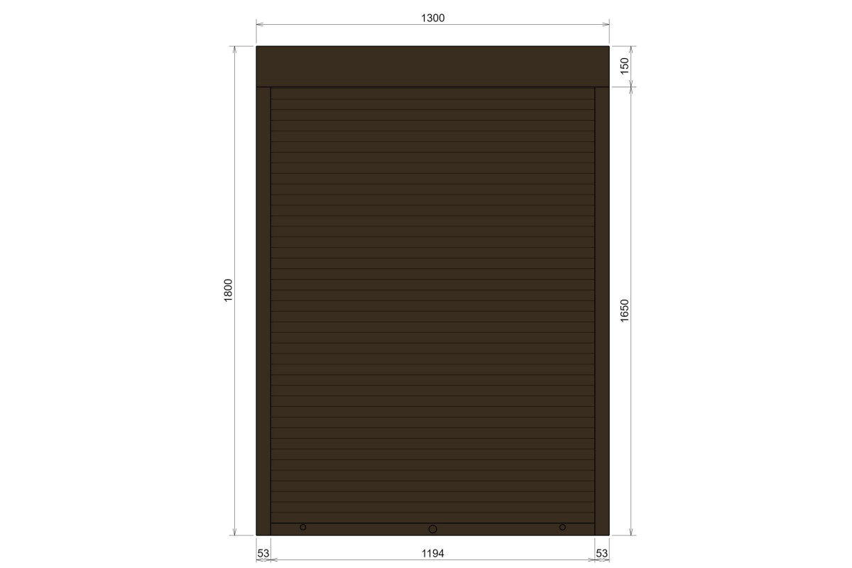 Защитные алюминиевые ролеты Comfort Line 1300-1800 мм P55