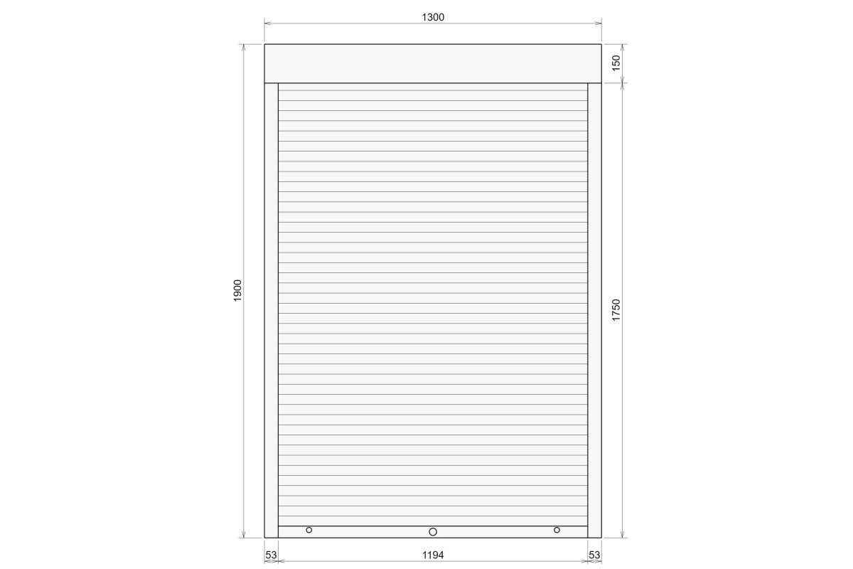 Защитные алюминиевые ролеты Comfort Line 1300-1900 мм P55