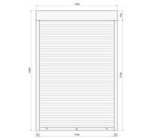 Защитные алюминиевые ролеты Comfort Line 1300-1900 мм P55