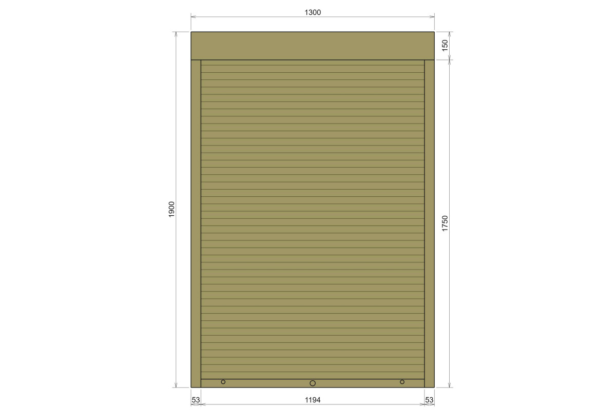Защитные алюминиевые ролеты Comfort Line 1300-1900 мм P55
