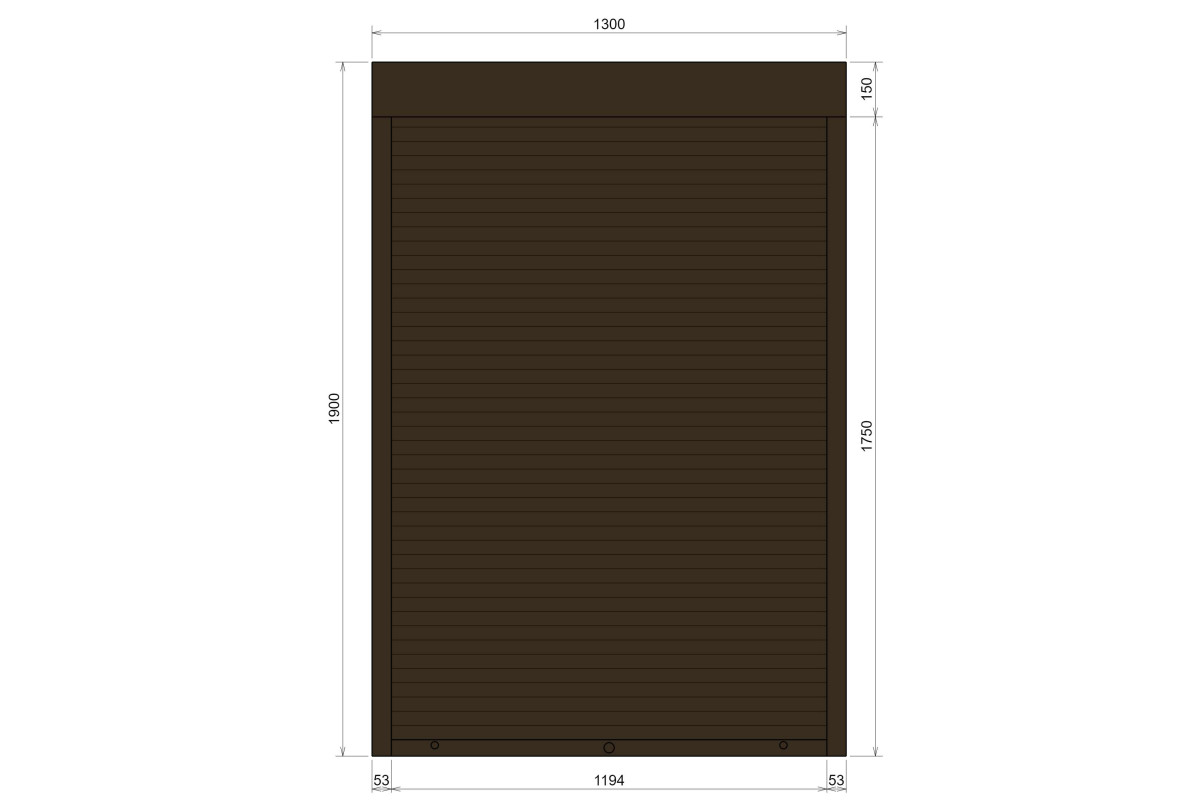 Защитные алюминиевые ролеты Comfort Line 1300-1900 мм P55