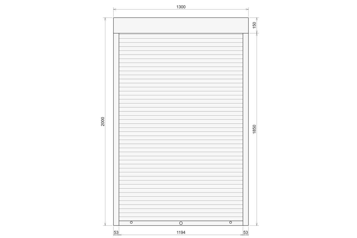 Защитные алюминиевые ролеты Comfort Line 1300-2000 мм P55