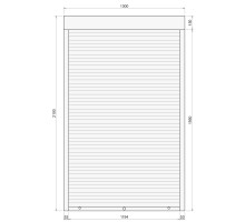 Защитные алюминиевые ролеты Comfort Line 1300-2100 мм P55