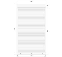 Защитные алюминиевые ролеты Comfort Line 1300-2200 мм P55