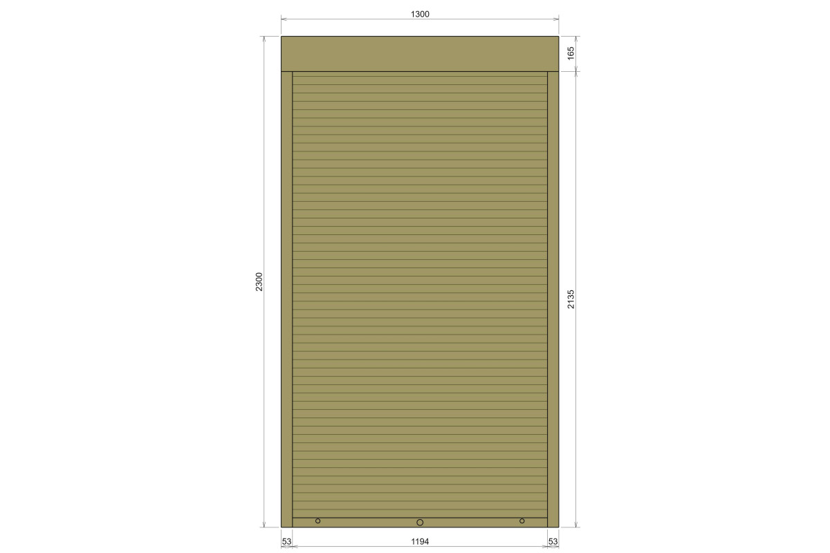 Защитные алюминиевые ролеты Comfort Line 1300-2300 мм P55