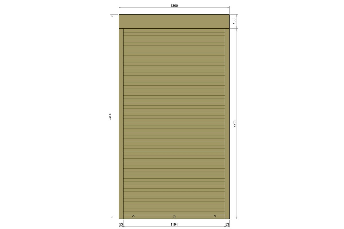 Защитные алюминиевые ролеты Comfort Line 1300-2400 мм P55