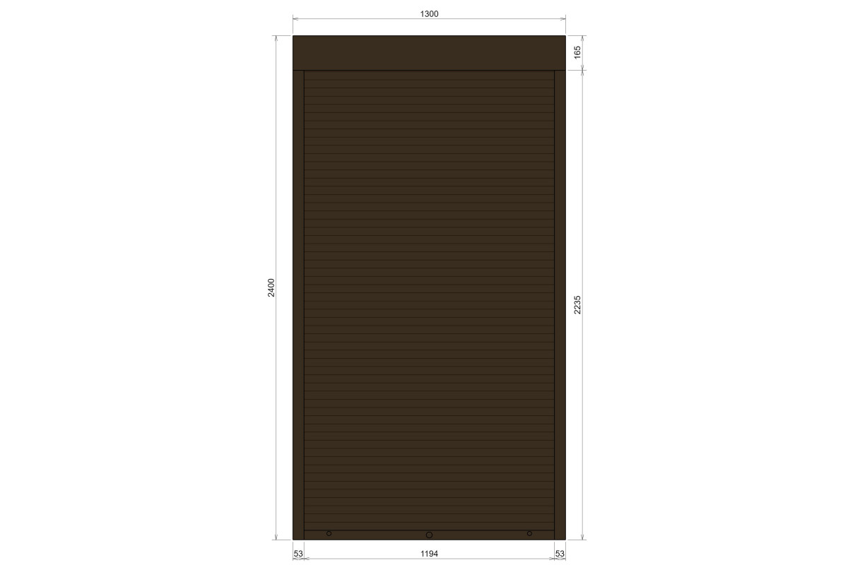 Защитные алюминиевые ролеты Comfort Line 1300-2400 мм P55