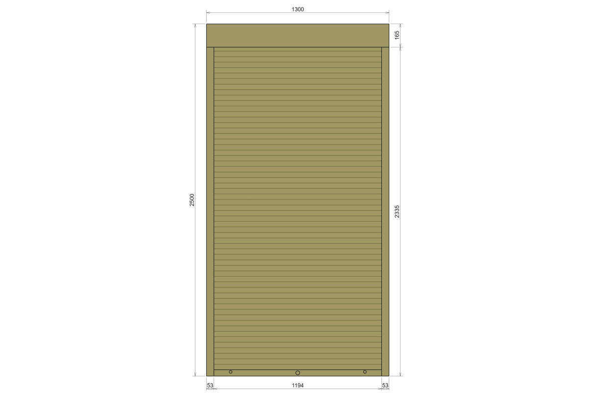 Захисні алюмінієві ролети Comfort Line 1300-2500 мм P55