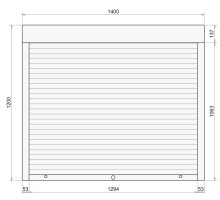 Защитные алюминиевые ролеты Comfort Line 1400-1200 мм P55
