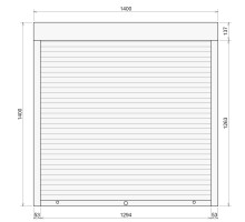 Защитные алюминиевые ролеты Comfort Line 1400-1400 мм P55