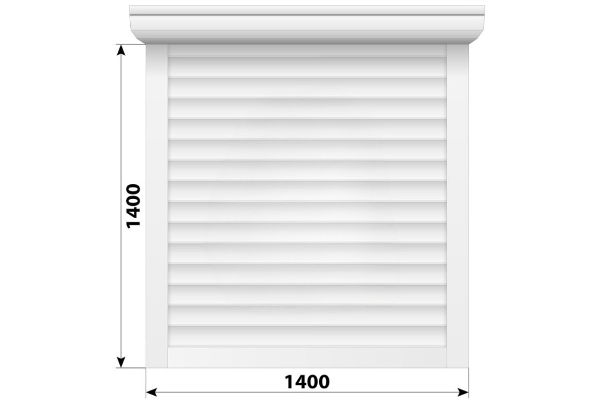 Защитные алюминиевые ролеты Comfort Line 1400-1400 мм P55