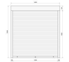 Защитные алюминиевые ролеты Comfort Line 1400-1500 мм P55