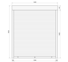 Защитные алюминиевые ролеты Comfort Line 1400-1600 мм P55