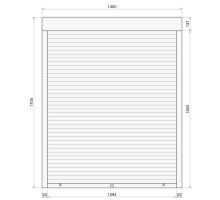 Защитные алюминиевые ролеты Comfort Line 1400-1700 мм P55