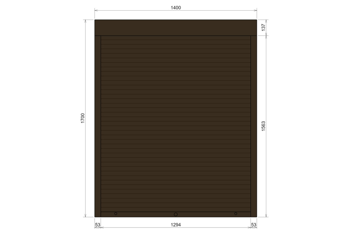 Защитные алюминиевые ролеты Comfort Line 1400-1700 мм P55