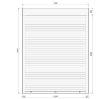 Защитные алюминиевые ролеты Comfort Line 1400-1800 мм P55