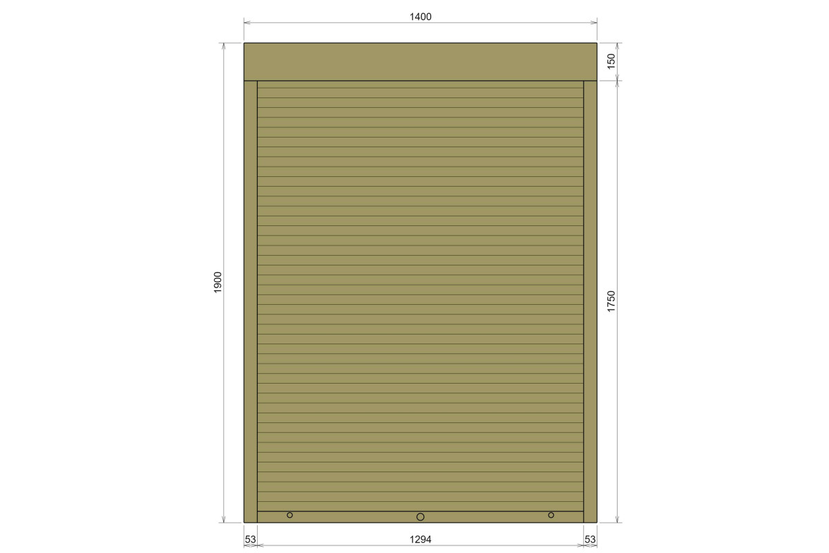 Захисні алюмінієві ролети Comfort Line 1400-1900 мм P55