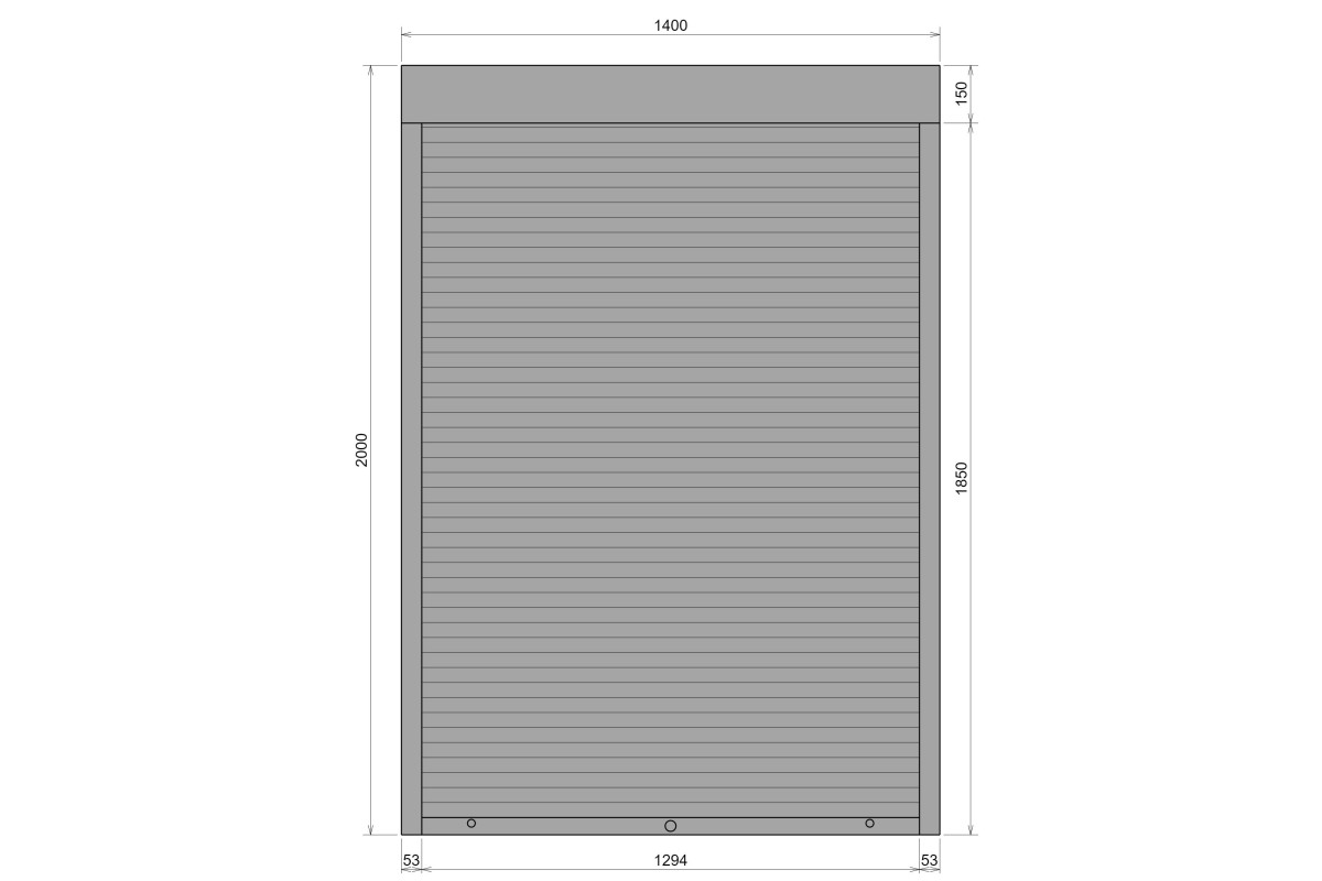 Защитные алюминиевые ролеты Comfort Line 1400-2000 мм P55