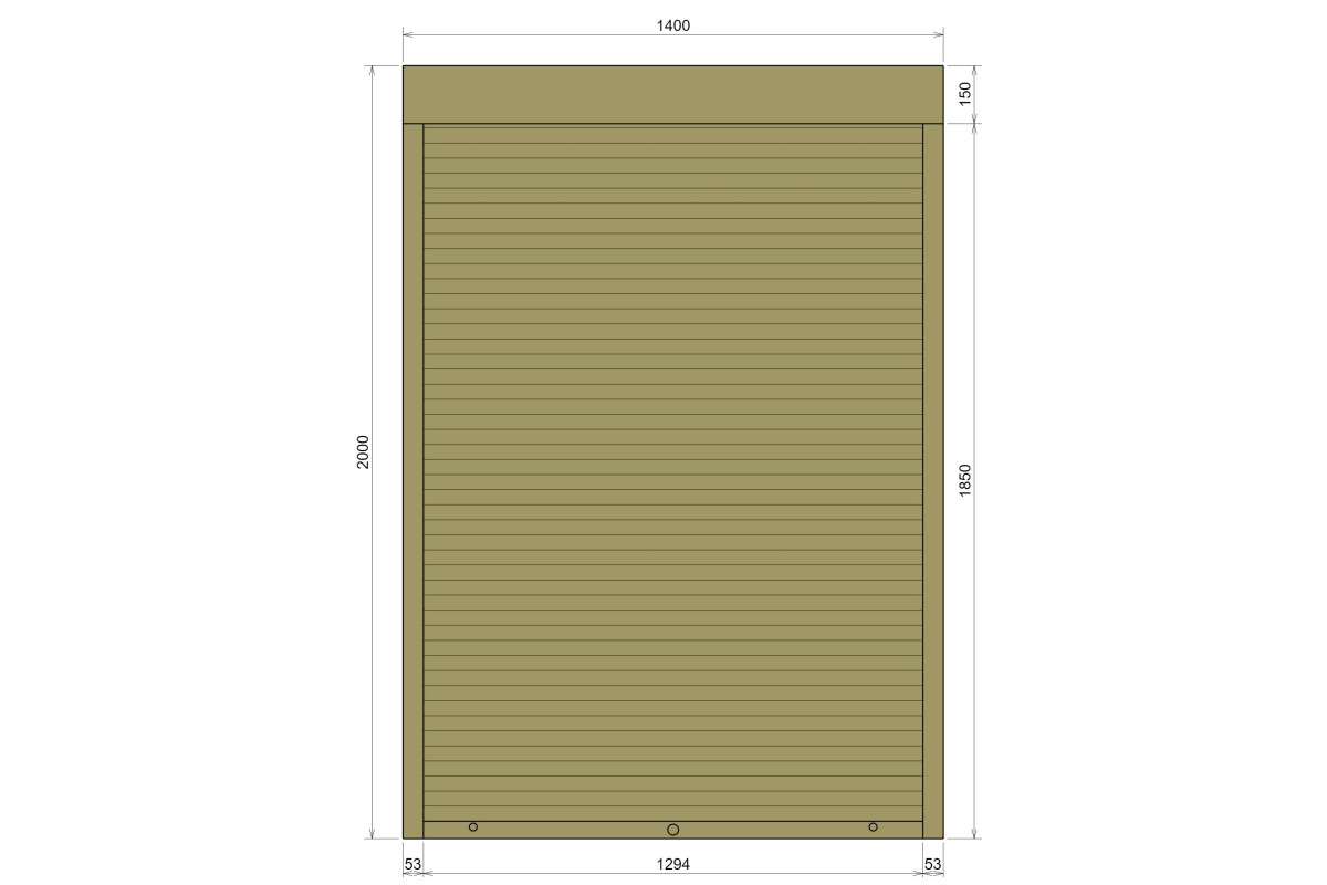 Защитные алюминиевые ролеты Comfort Line 1400-2000 мм P55