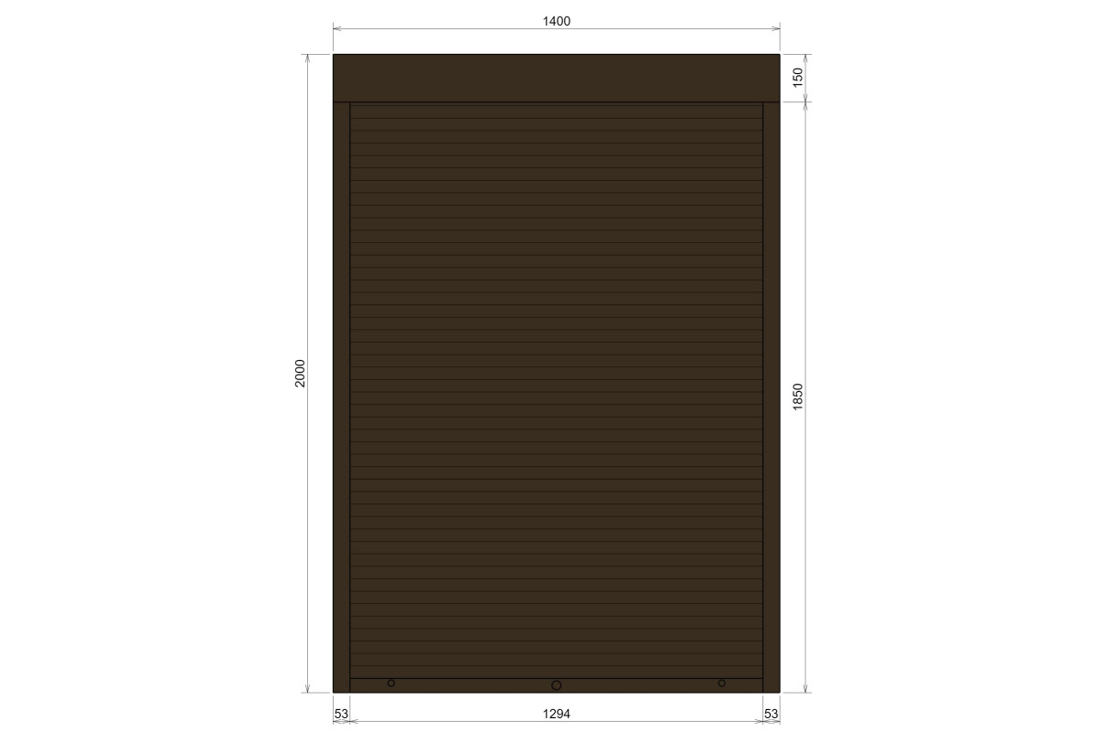 Защитные алюминиевые ролеты Comfort Line 1400-2000 мм P55
