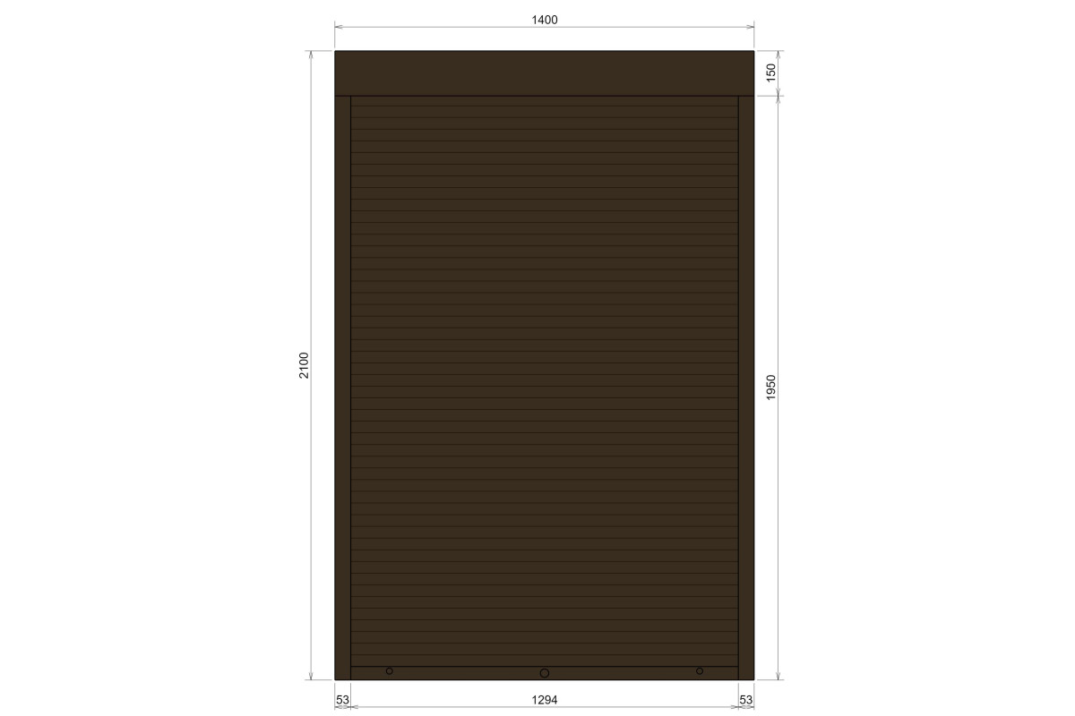 Защитные алюминиевые ролеты Comfort Line 1400-2100 мм P55