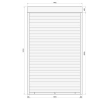 Защитные алюминиевые ролеты Comfort Line 1400-2200 мм P55