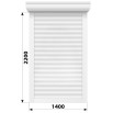 Защитные алюминиевые ролеты Comfort Line 1400-2200 мм P55
