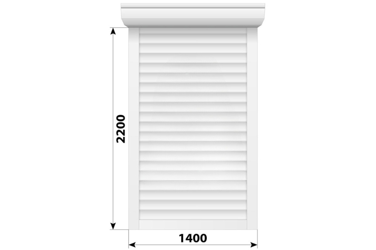 Защитные алюминиевые ролеты Comfort Line 1400-2200 мм P55