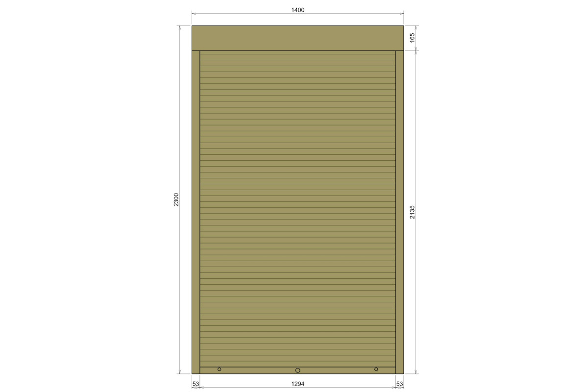 Защитные алюминиевые ролеты Comfort Line 1400-2300 мм P55