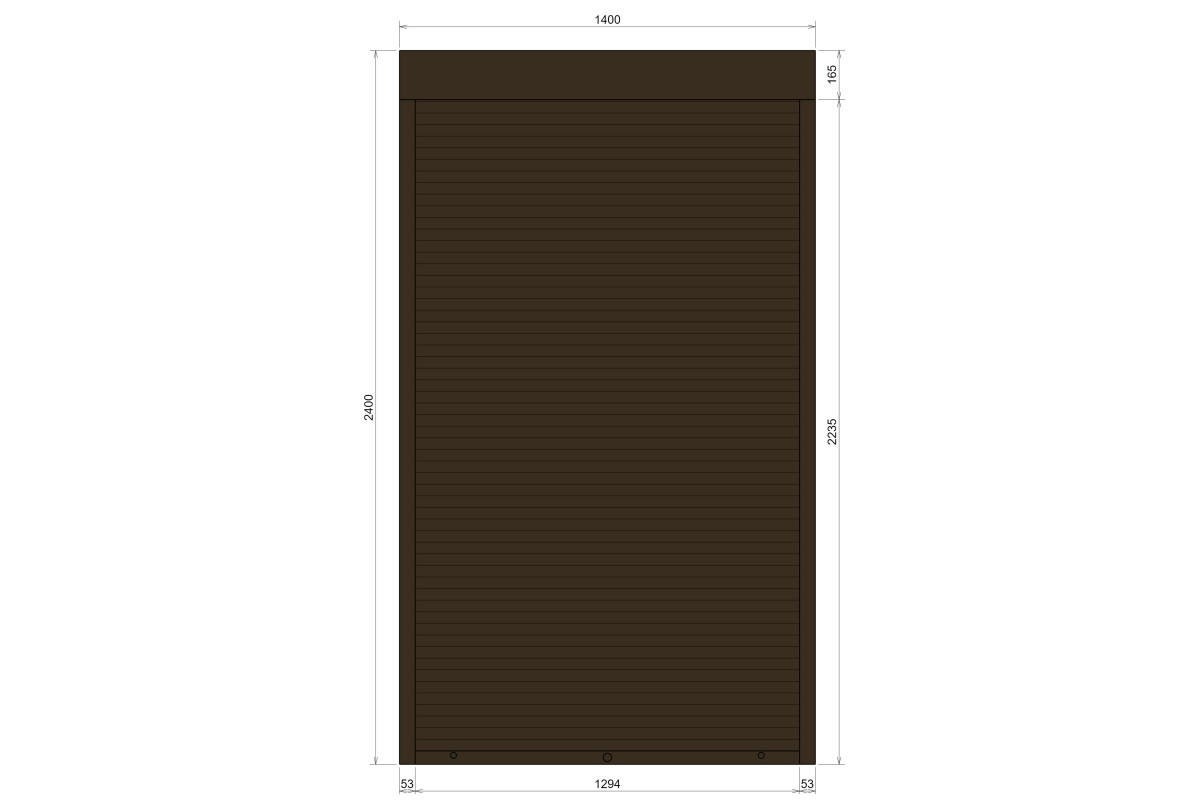 Защитные алюминиевые ролеты Comfort Line 1400-2400 мм P55