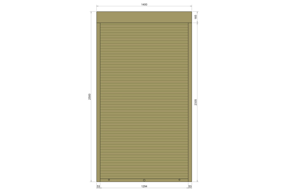 Защитные алюминиевые ролеты Comfort Line 1400-2500 мм P55