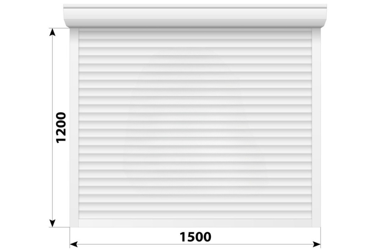 Защитные алюминиевые ролеты Comfort Line 1500-1200 мм P55