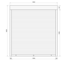 Защитные алюминиевые ролеты Comfort Line 1500-1600 мм P55