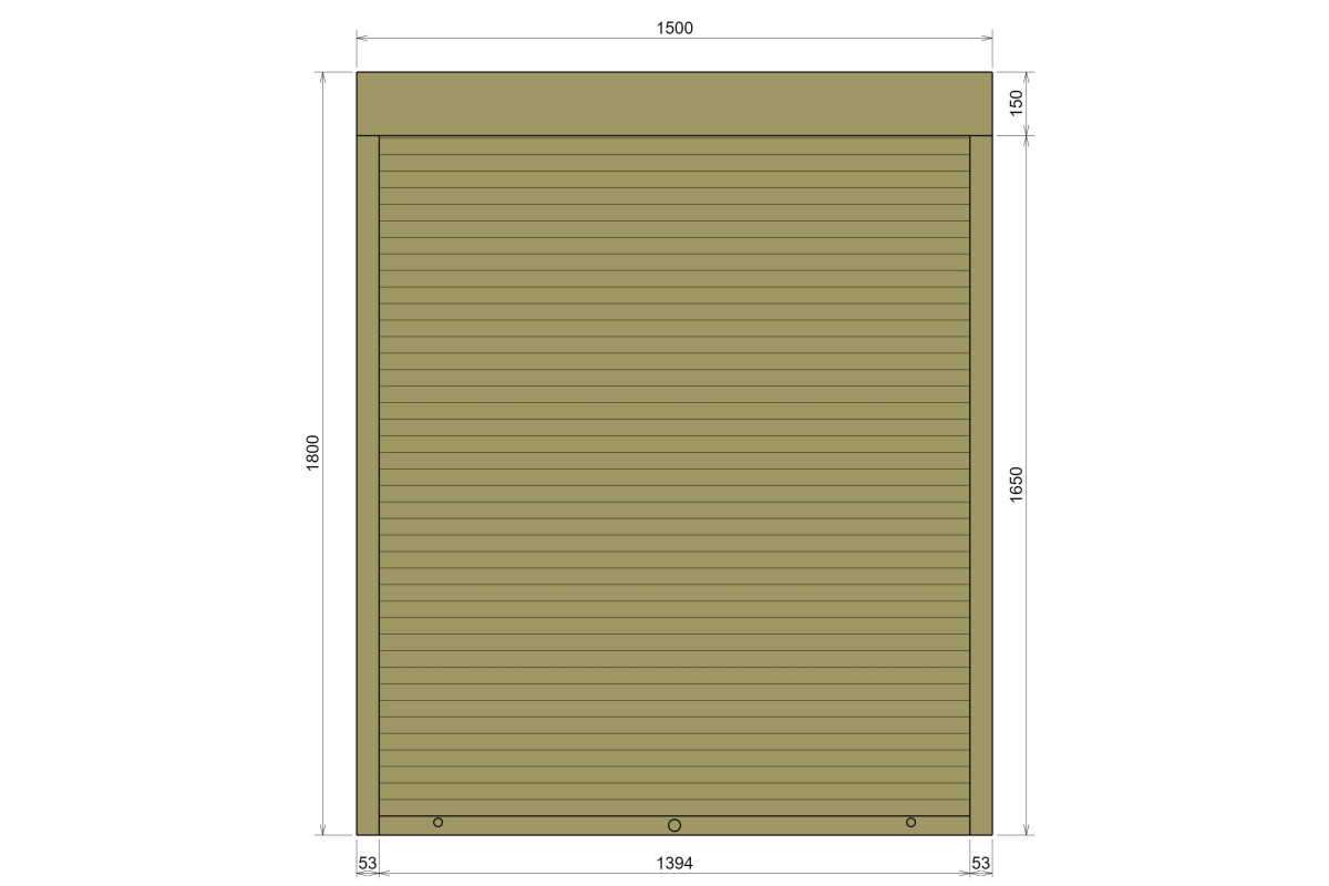 Захисні алюмінієві ролети Comfort Line 1500-1800 мм P55